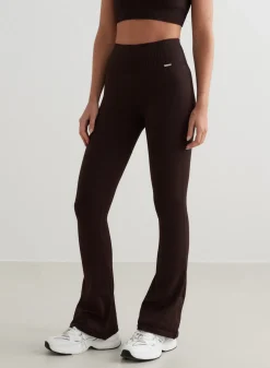 Treningstights|Ribbete Tights^AIM’N Ribbed Seamless Flare Tights Cacao