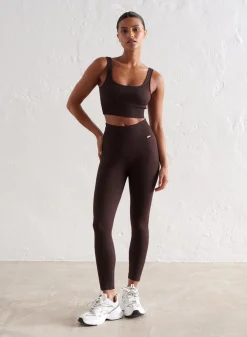 Treningstights|Ribbete Tights^AIM’N Ribbed Seamless Petite Tights Cacao