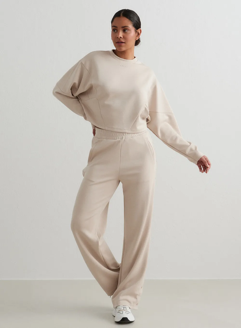 Myke Bukser|Sweatpants^AIM’N Café Au Lait Comfy Buttoned Pants Cafè au lait