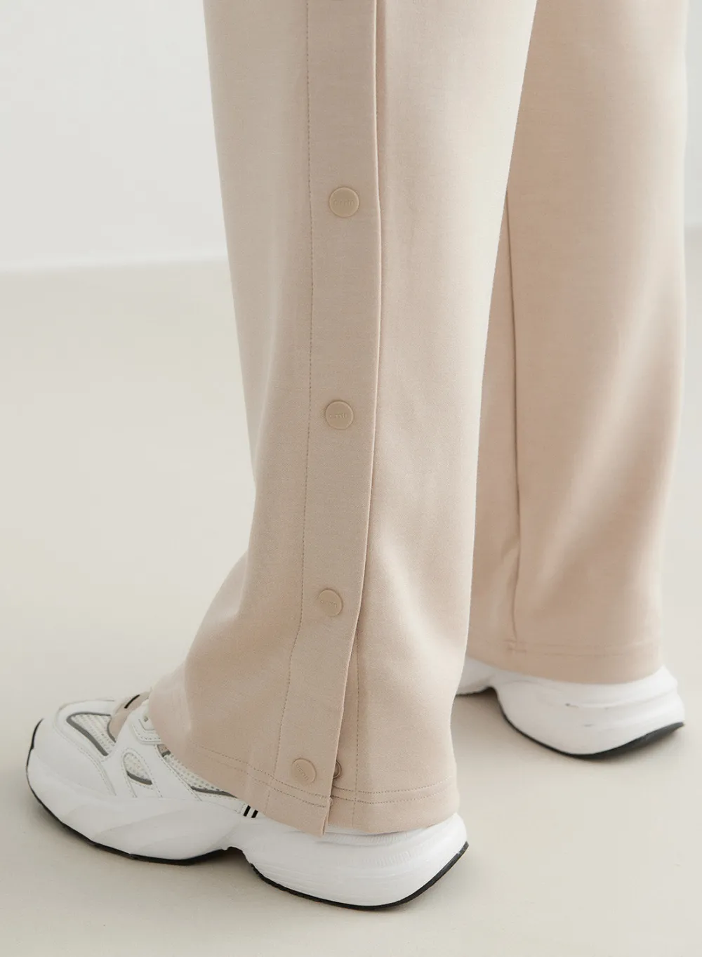 Myke Bukser|Sweatpants^AIM’N Café Au Lait Comfy Buttoned Pants Cafè au lait