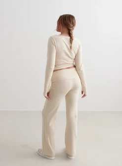 Myke Bukser|Sweatpants^AIM’N Ease Ribbed Pants Cafè au lait