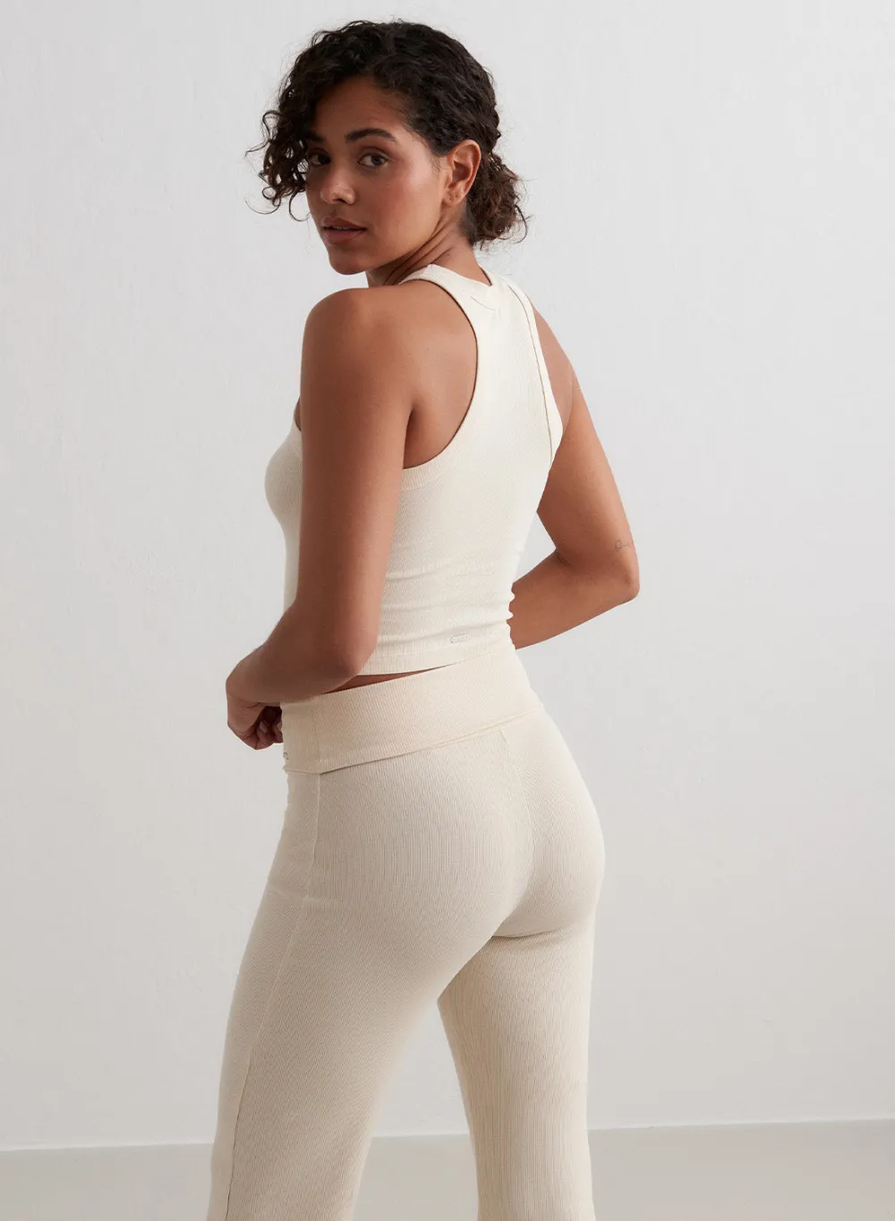 Tank Tops Og Trenings Tank Tops|Cropped Tank Tops^AIM’N Ease Ribbed Tank Top Cafè au lait