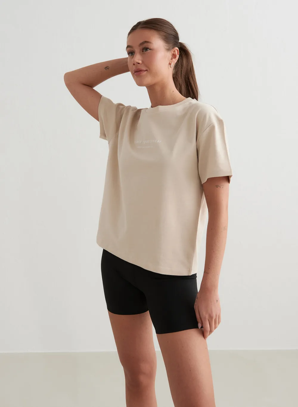 T-skjorter|T-shirts Til Hverdags^AIM’N Café Au Lait Serif Boxy T-shirt Cafè au lait