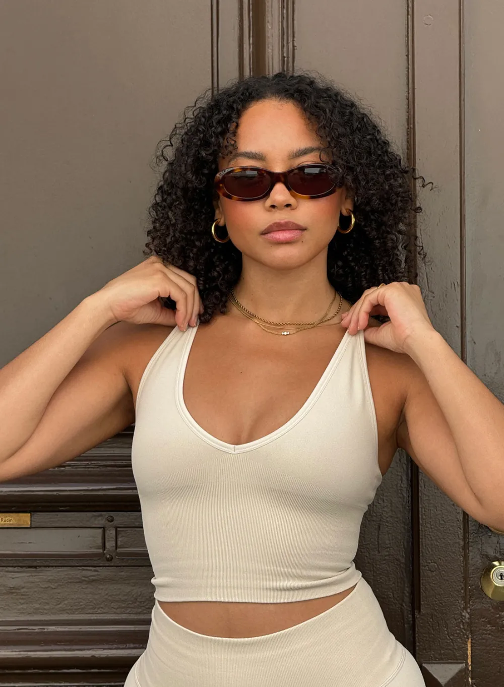 Tank Tops Og Trenings Tank Tops|Seamless Tank Tops^AIM’N Shape Seamless Cross Back Bralette Clay