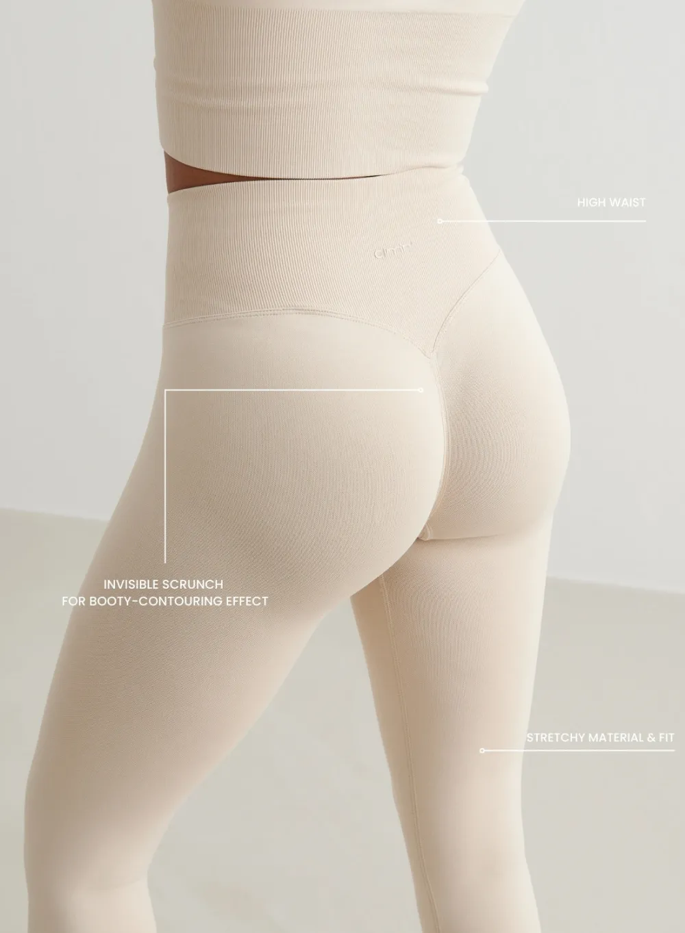 Treningstights|Seamless Tights^AIM’N Shape Seamless Tights Clay