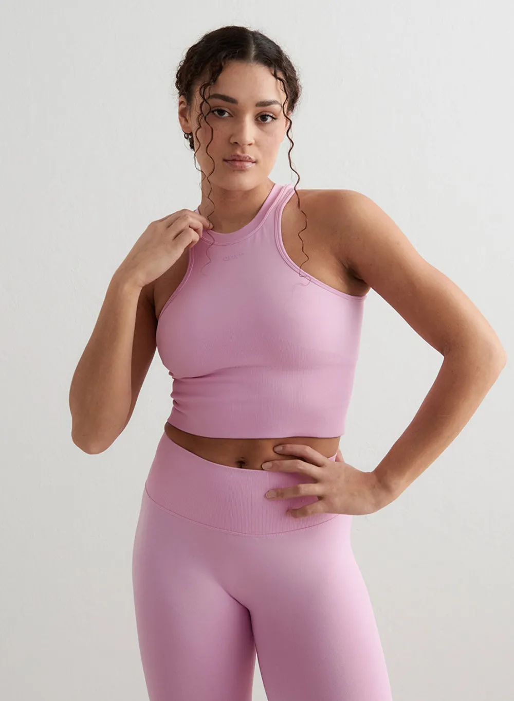Tank Tops Og Trenings Tank Tops|Seamless Tank Tops^AIM’N Shape Seamless Racerfront Top Cotton candy