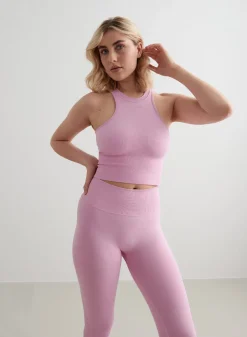 Tank Tops Og Trenings Tank Tops|Seamless Tank Tops^AIM’N Shape Seamless Racerfront Top Cotton candy