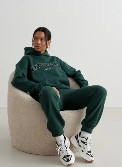 Langermede Skjorter|Sweatshirts^AIM’N Varsity Sweat Hood Deep emerald
