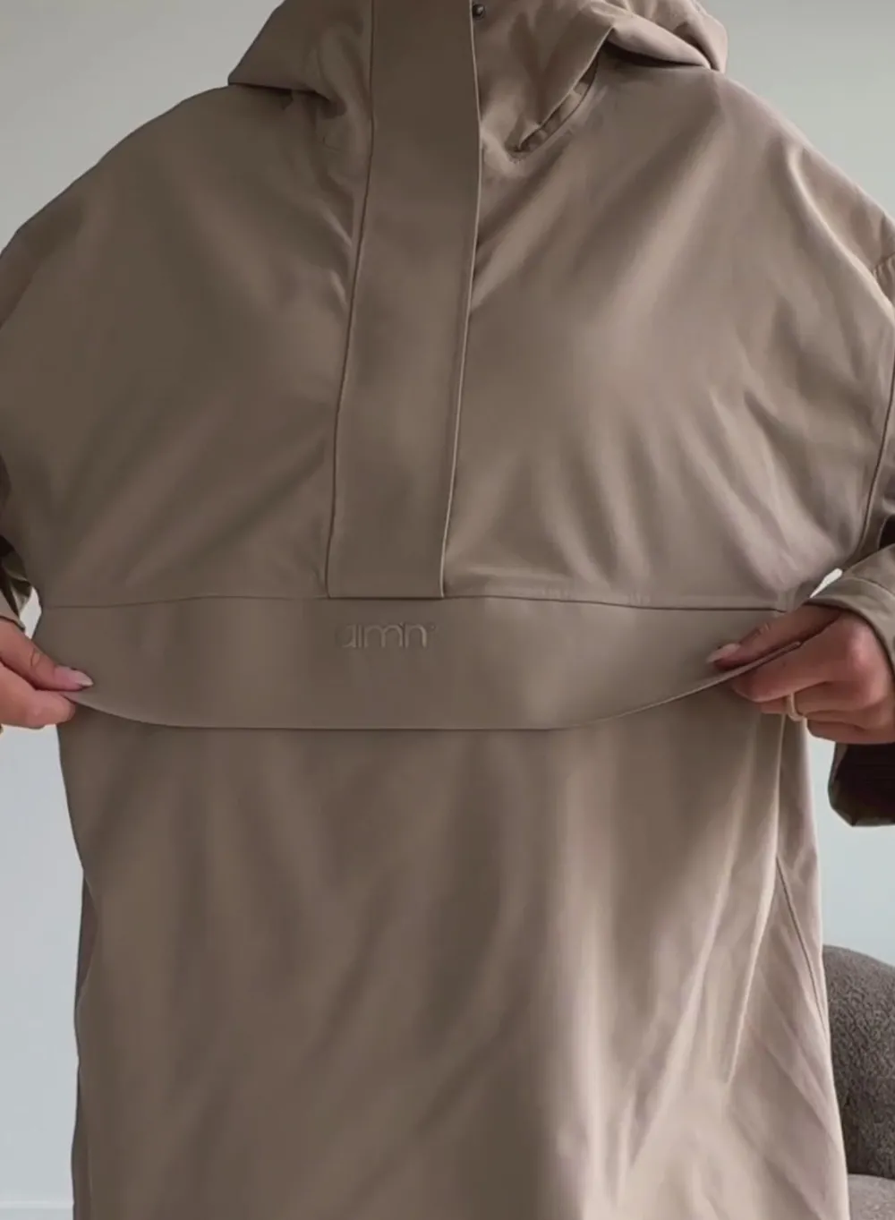 Anorakker|Høstjakker^AIM’N Waterproof Oversized Anorak Espresso