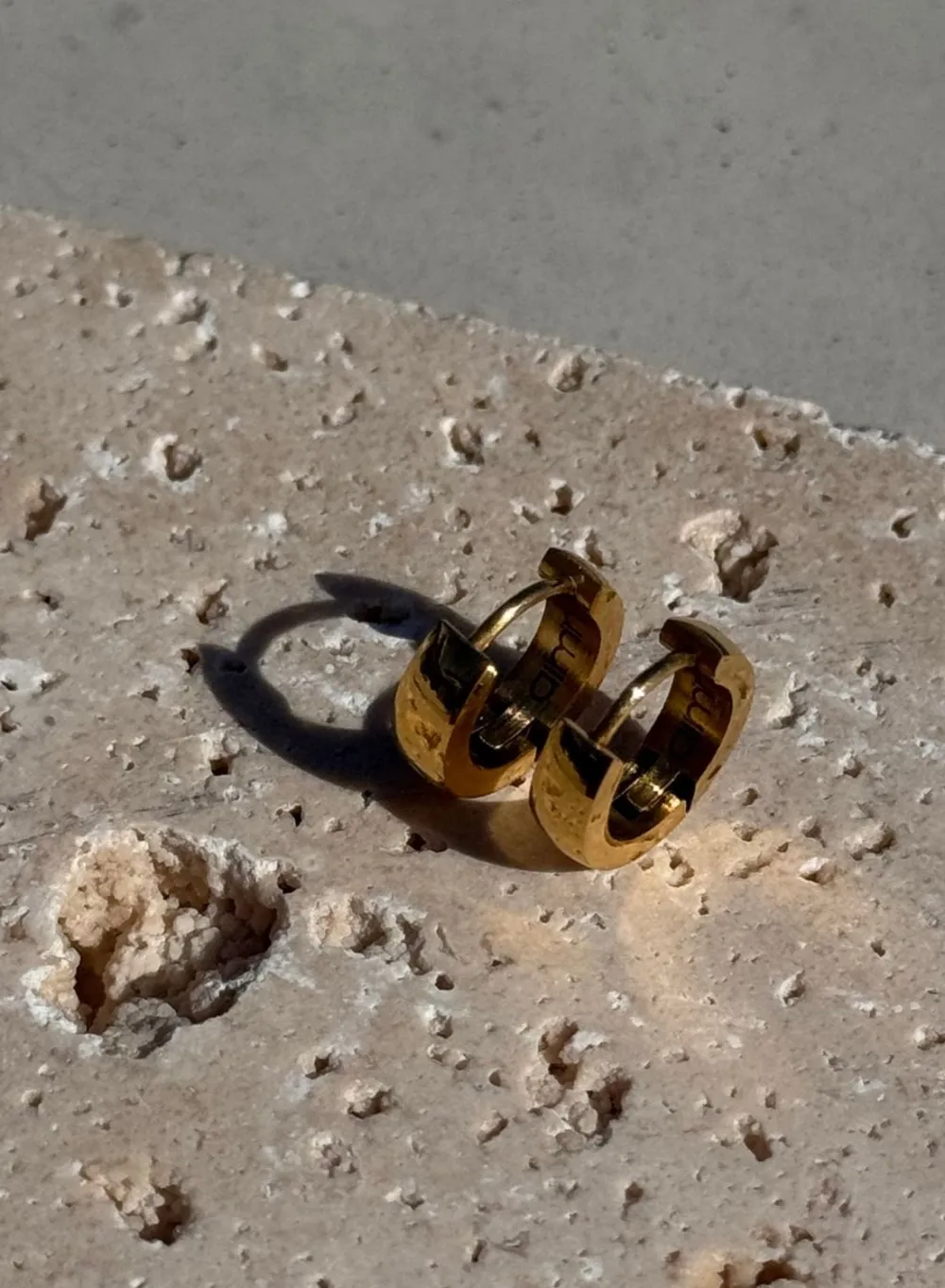 Vanntette Smykker^AIM’N Waterproof Hoop Earrings Gold