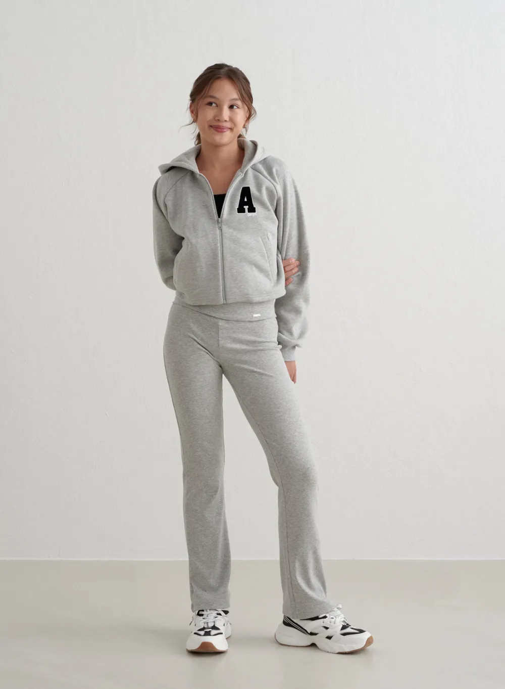 Workout Pants^AIM’N Young Ease Ribbed Pants Grey melange
