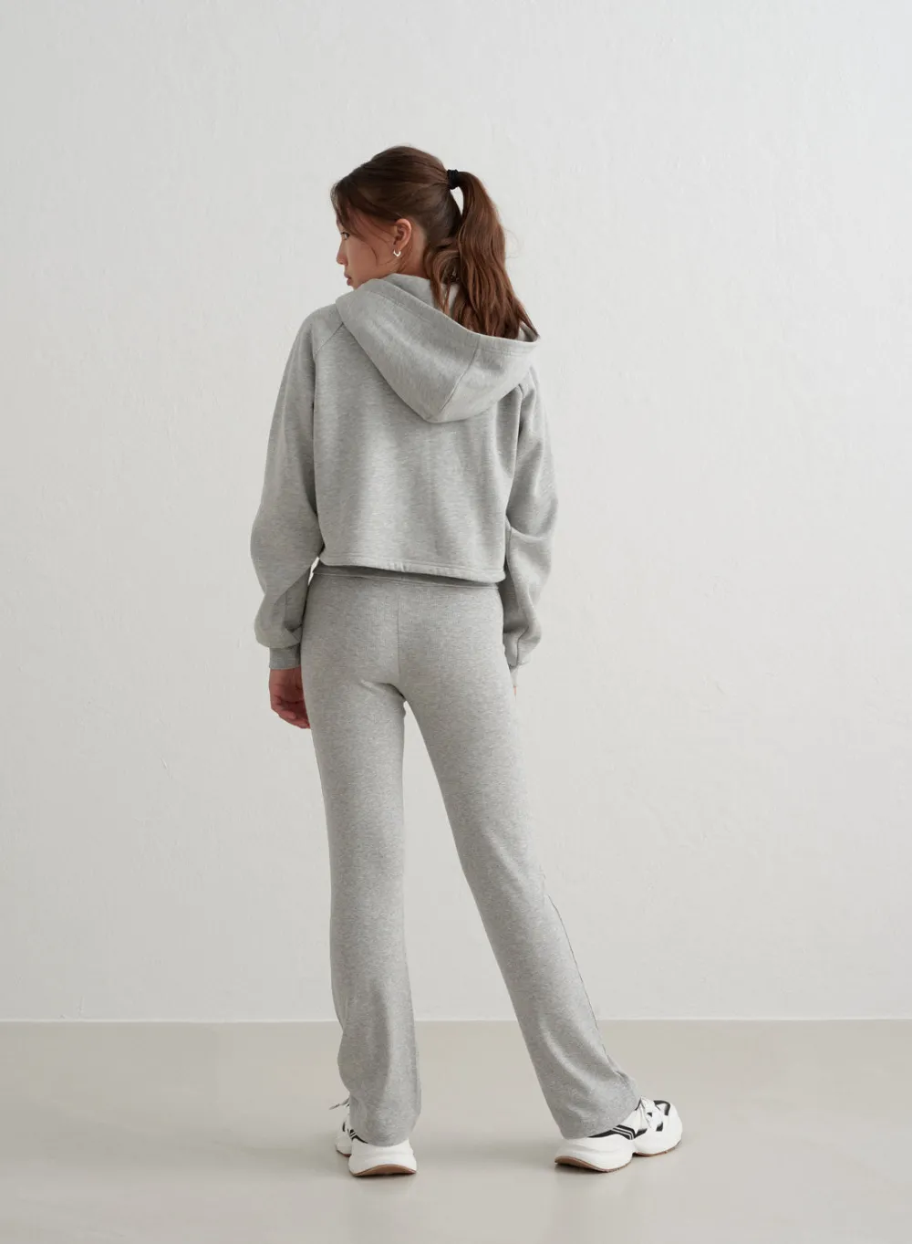 Workout Pants^AIM’N Young Ease Ribbed Pants Grey melange