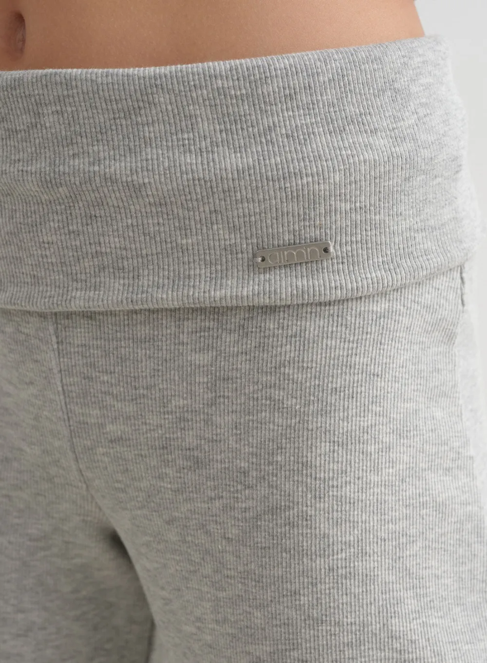 Workout Pants^AIM’N Young Ease Ribbed Pants Grey melange