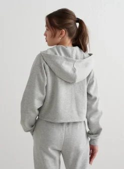 Løpejakker^AIM’N Young Sweat Zip Hood Grey melange