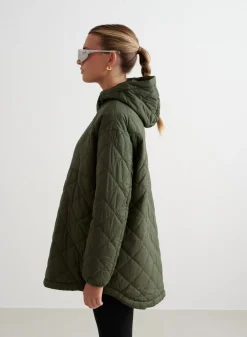 Anorakker|Høstjakker^AIM’N Oversized Quilted Anorak Khaki