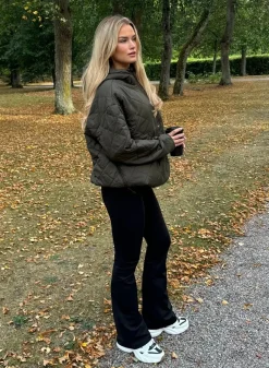 Anorakker|Høstjakker^AIM’N Oversized Quilted Anorak Khaki