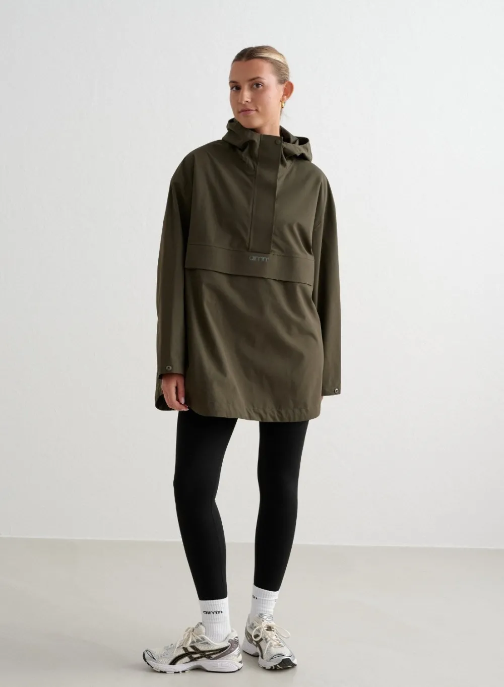 Anorakker|Høstjakker^AIM’N Waterproof Oversized Anorak Khaki