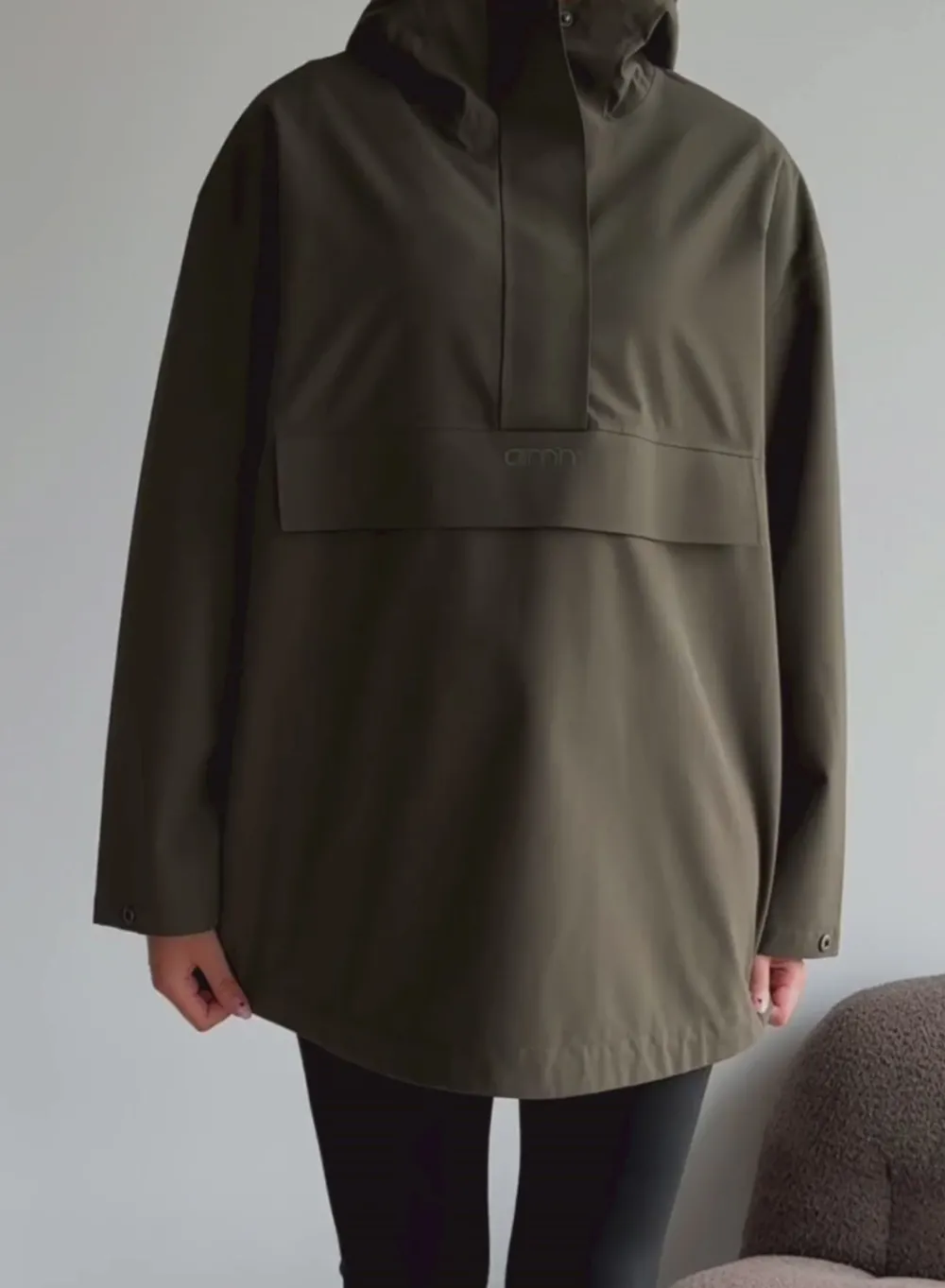 Anorakker|Høstjakker^AIM’N Waterproof Oversized Anorak Khaki