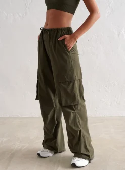 Workout Pants^AIM’N Windbreaker Parachute Pants Khaki