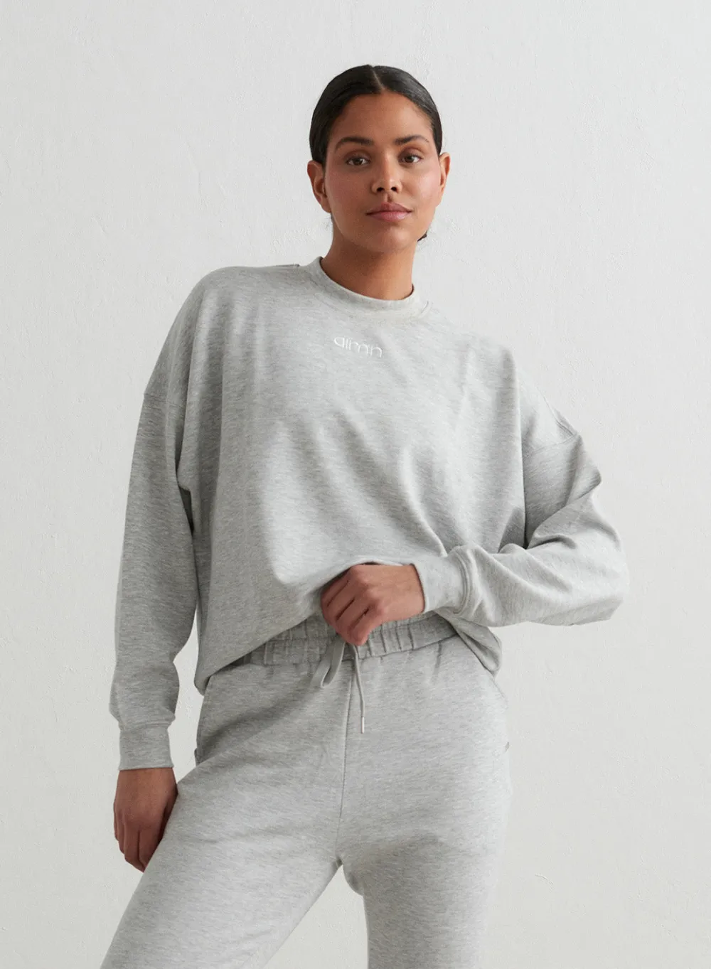 Sweatshirts|Gensere^AIM’N Melange Comfy Sweatshirt Light Grey