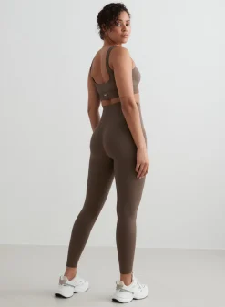 Treningstights|Ribbete Tights^AIM’N Ribbed Seamless Tights Macchiato