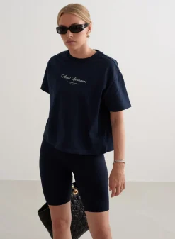 T-skjorter|T-shirts Til Hverdags^AIM’N Heritage Boxy T-shirt Navy