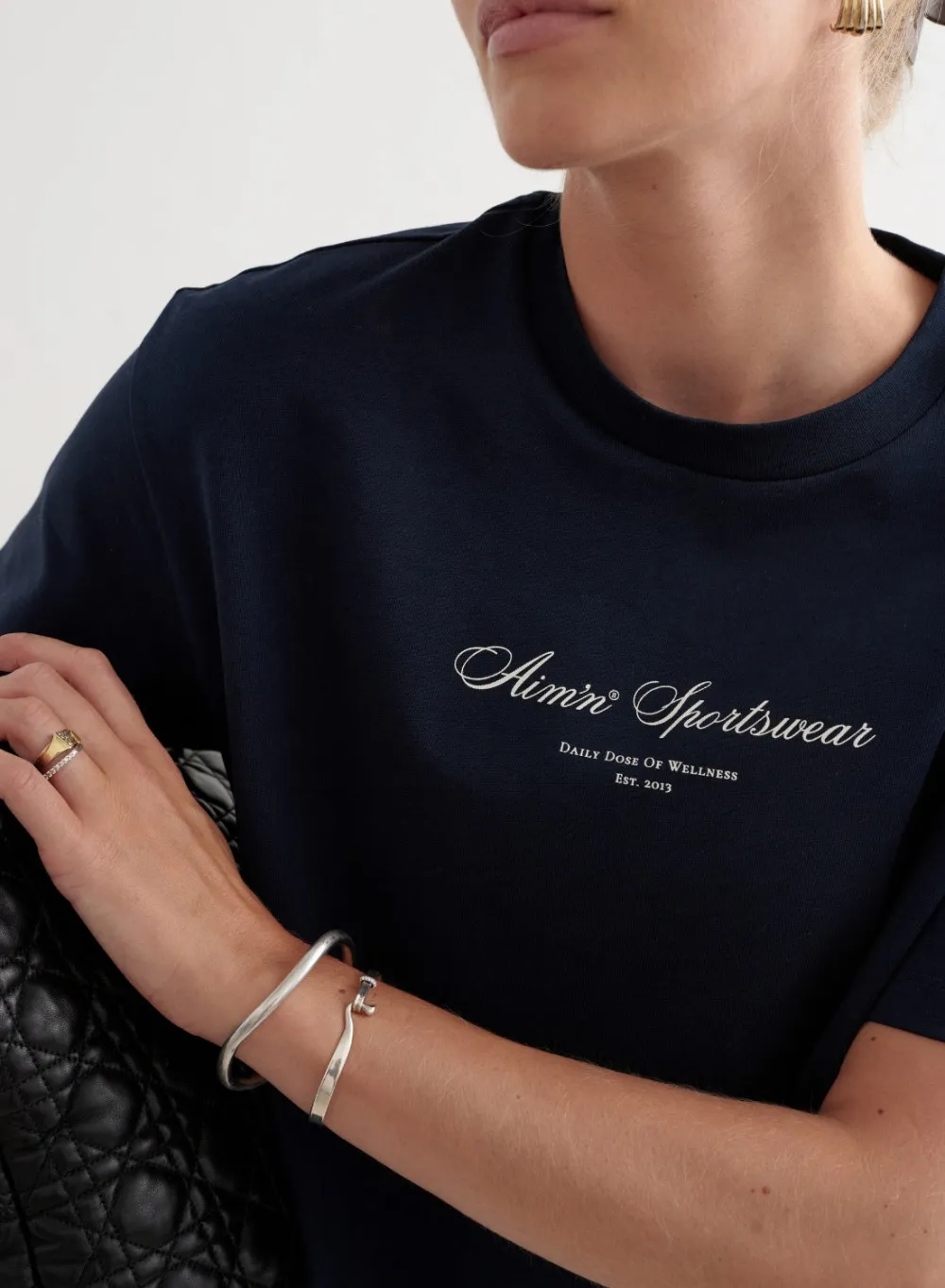 T-skjorter|T-shirts Til Hverdags^AIM’N Heritage Boxy T-shirt Navy
