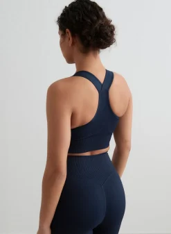 Ribbed Sports Bras|High Support^AIM’N High Support Ribbed Bra Navy