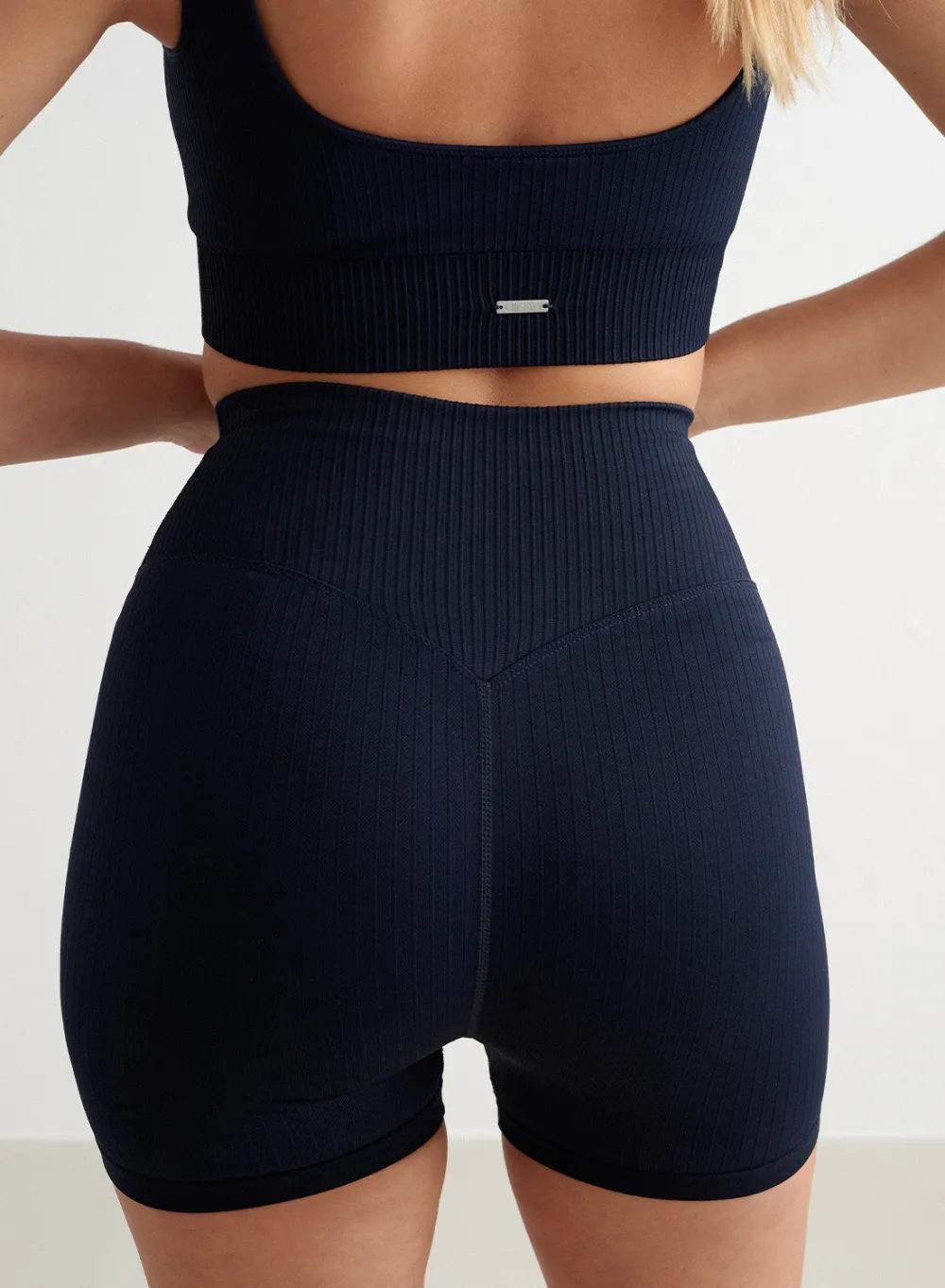 All Biker Shorts^AIM’N Ribbed Midi Biker Shorts Navy