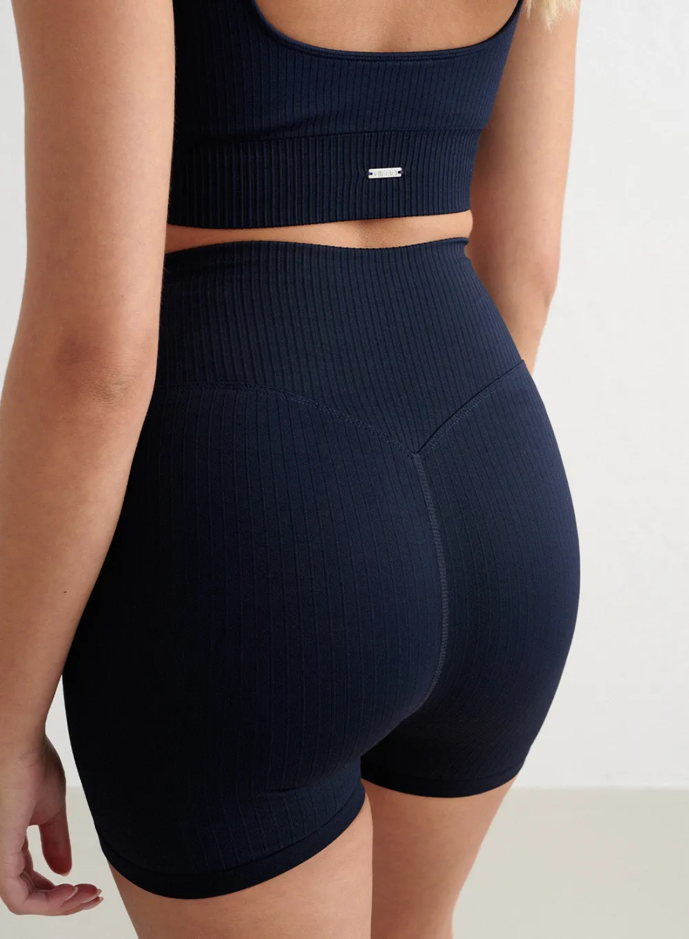 All Biker Shorts^AIM’N Ribbed Midi Biker Shorts Navy
