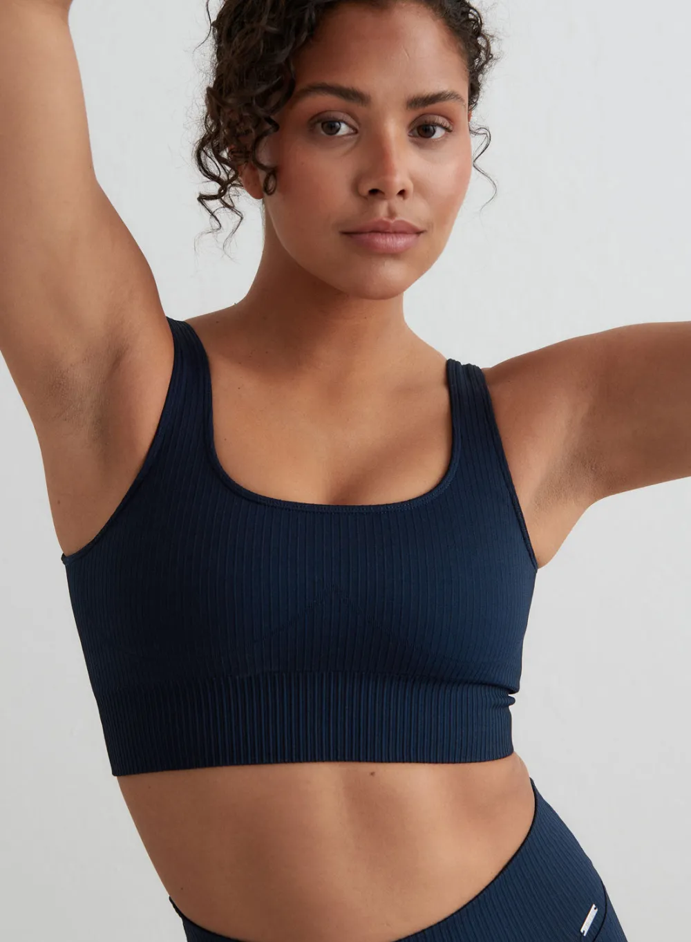 Ribbed Sports Bras|Seamless Sports Bras^AIM’N Ribbed Seamless Bra Navy
