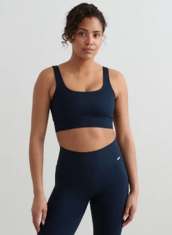 Ribbed Sports Bras|Seamless Sports Bras^AIM’N Ribbed Seamless Bra Navy