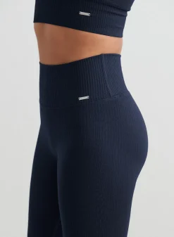 Treningstights|Ribbete Tights^AIM’N Ribbed Seamless Tights Navy