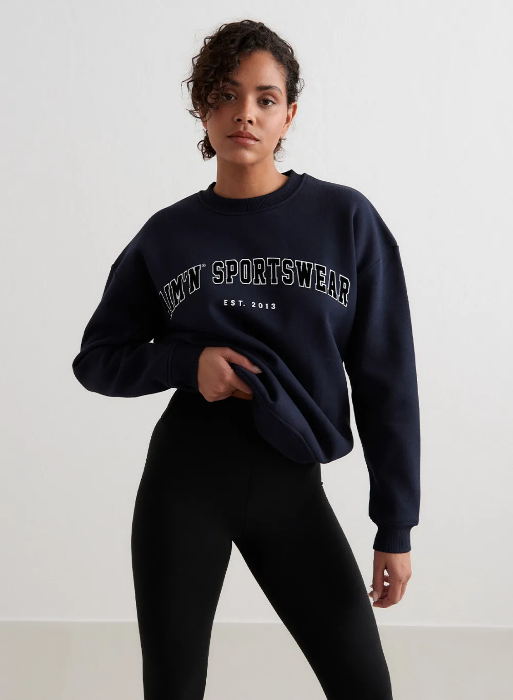 Langermede Skjorter|Sweatshirts^AIM’N Navy Varsity Sweatshirt