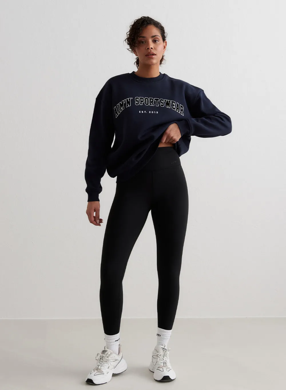 Langermede Skjorter|Sweatshirts^AIM’N Navy Varsity Sweatshirt