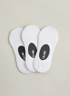 Sokker^AIM’N 3-Pack Invisible Workout Socks White