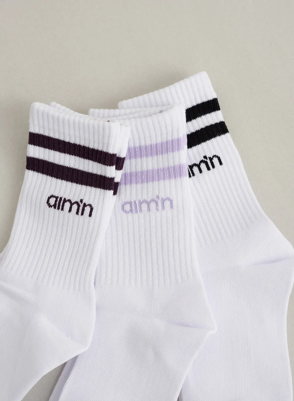 Sokker^AIM’N Pale Lavender Young Aim High Socks 3-pack
