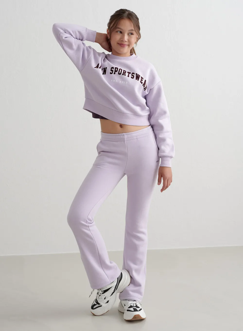 Workout Pants^AIM’N Young Flare Sweatpants Pale lavender