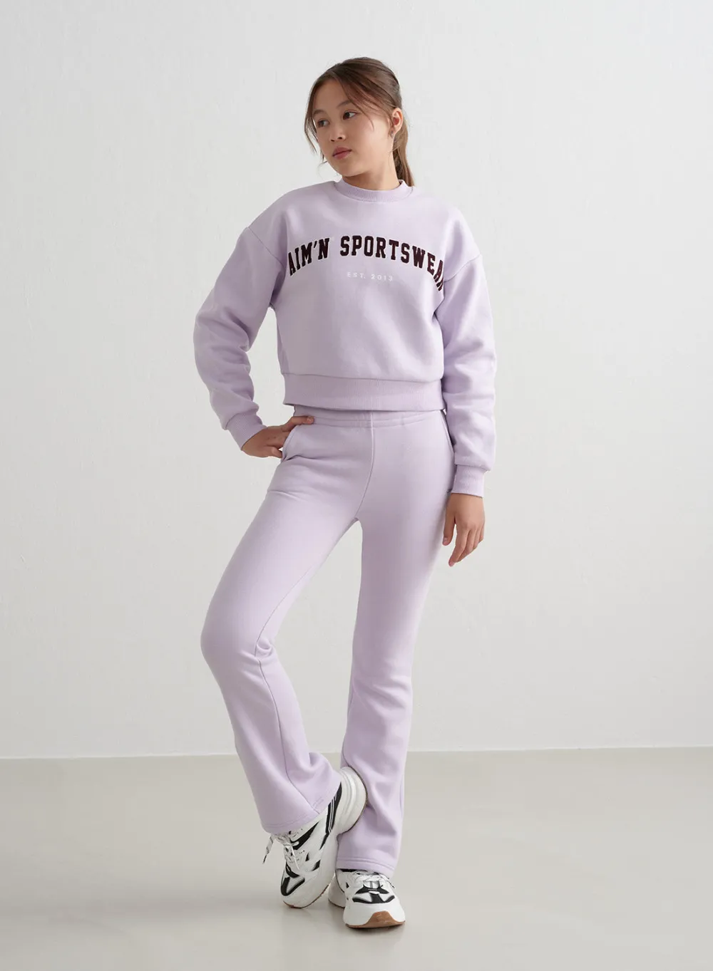 Workout Pants^AIM’N Young Flare Sweatpants Pale lavender
