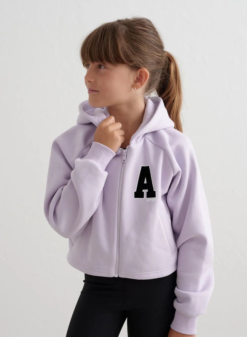 Løpejakker^AIM’N Young Sweat Zip Hood Pale lavender