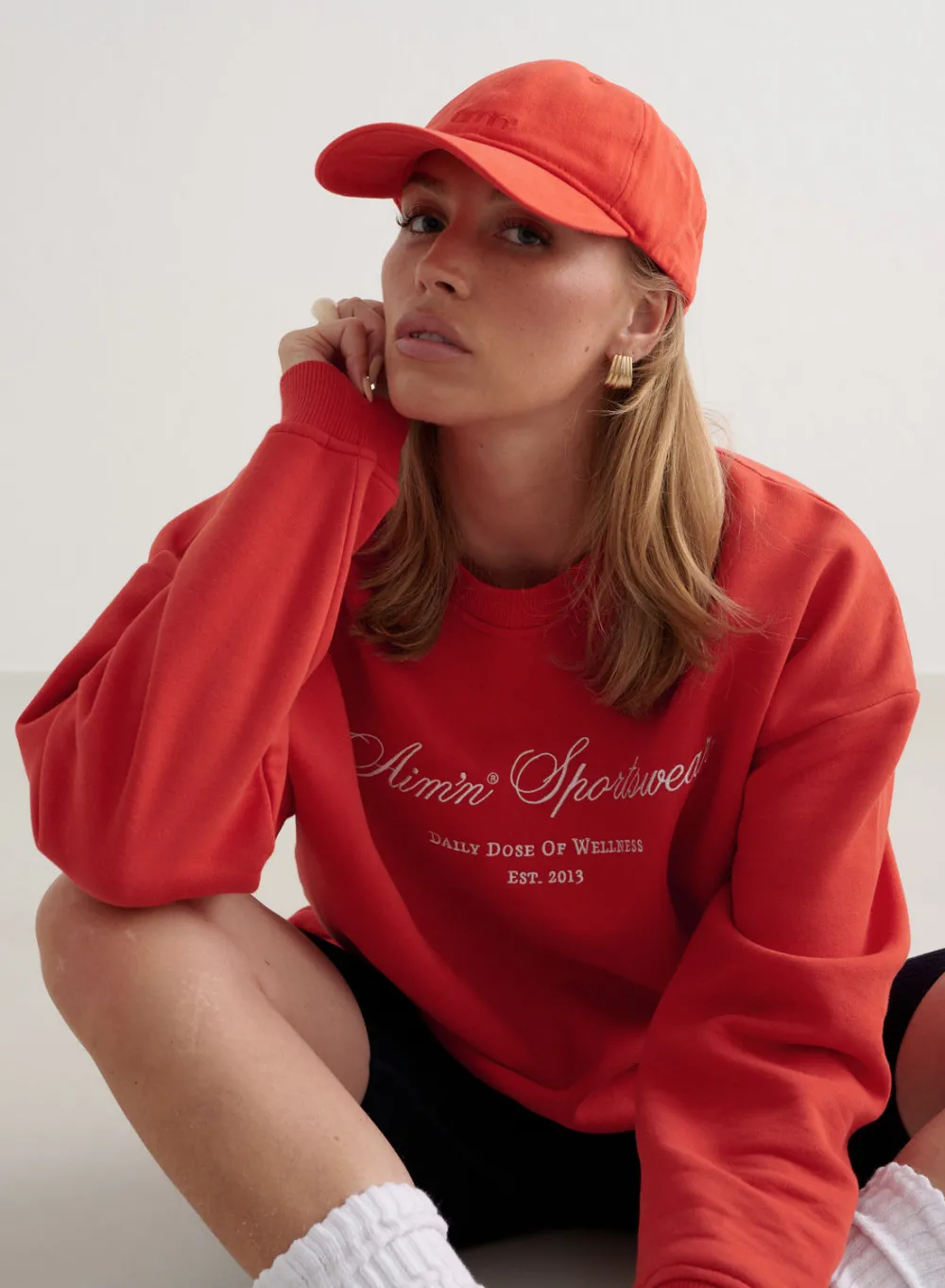 Caps^AIM’N 90's Red Small Logo Cap 90s-red