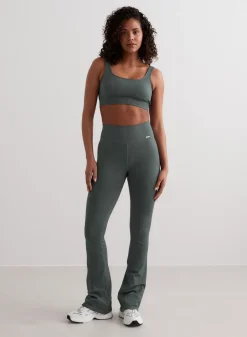 Treningstights|Ribbete Tights^AIM’N Ribbed Seamless Flare Tights Sage