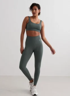 Treningstights|Ribbete Tights^AIM’N Ribbed Seamless Tights Sage
