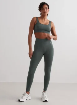 Treningstights|Ribbete Tights^AIM’N Ribbed Seamless Tights Sage