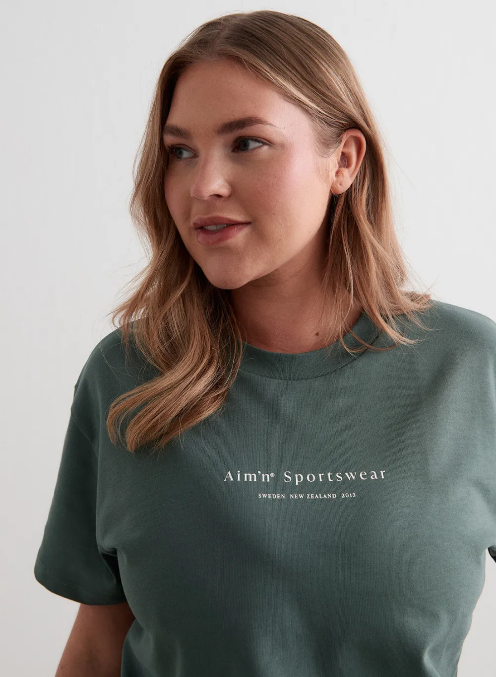 T-skjorter|T-shirts Til Hverdags^AIM’N Serif Boxy T-shirt Sage