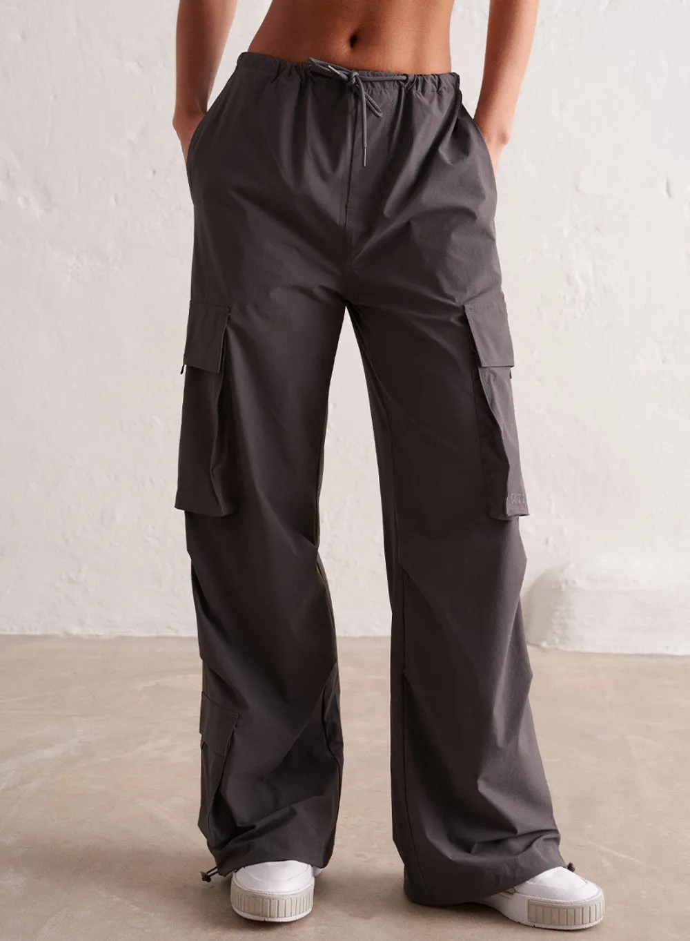 Workout Pants^AIM’N Windbreaker Parachute Pants Shadow grey