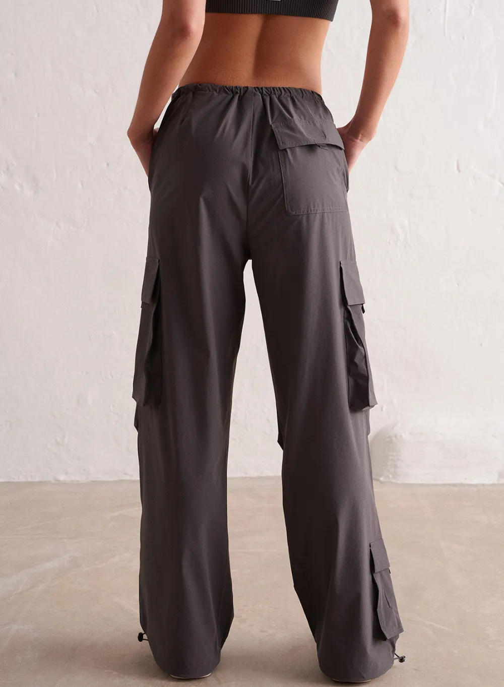 Workout Pants^AIM’N Windbreaker Parachute Pants Shadow grey