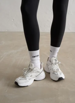 Sokker^AIM’N Aim'n Logo Socks 3-pack White