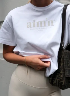 T-skjorter|T-shirts Til Hverdags^AIM’N White Club Boxy T-Shirt