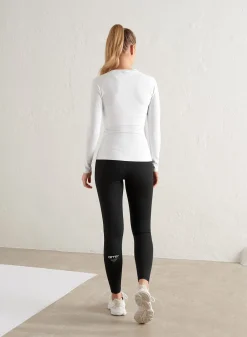 Langermede Skjorter|Long Sleeve Workout Tops^AIM’N Edge Core Long Sleeve White